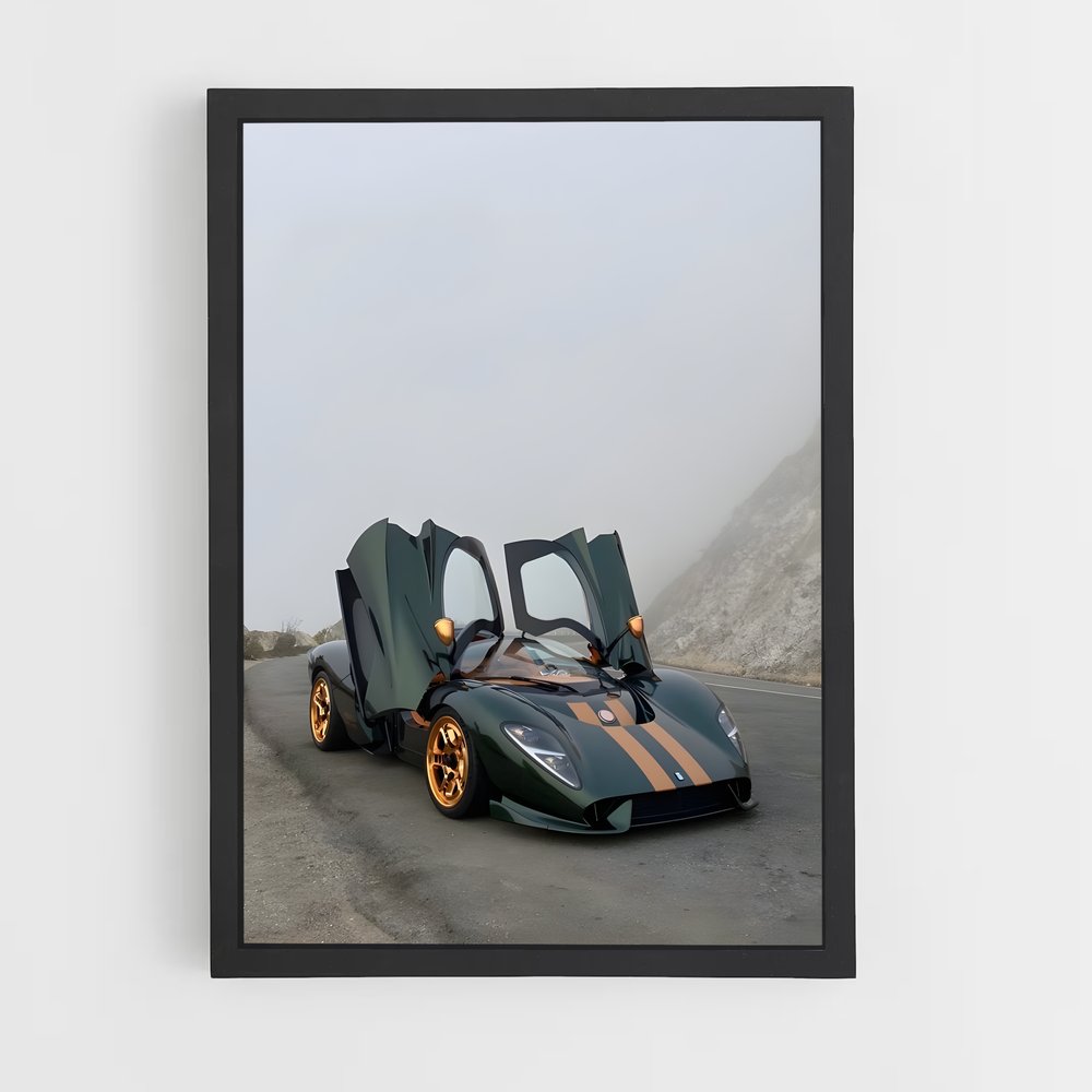 Poster L'Ambiance Émeraude – affiche De Tomaso (vue 2)